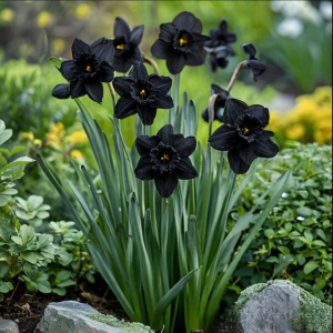 Нарцисс Тень Королевы купить по цене от 500р. в интернет-магазине «Посадика» с доставкой почтой в в Отрадноее и по всей России – [изображение №1].